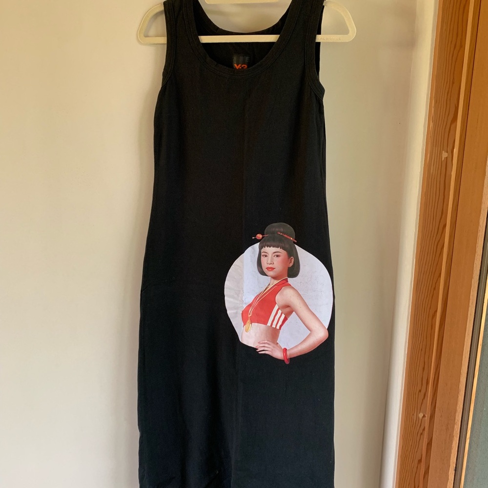 Y3 Sleeveless Midi Dress